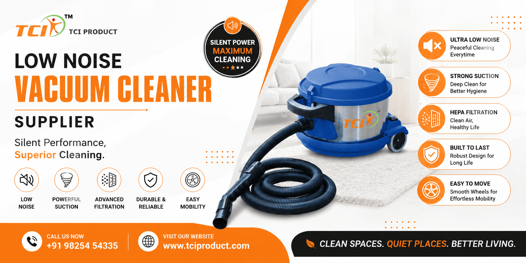 Low Noise Vacuum Cleaner Supplier
