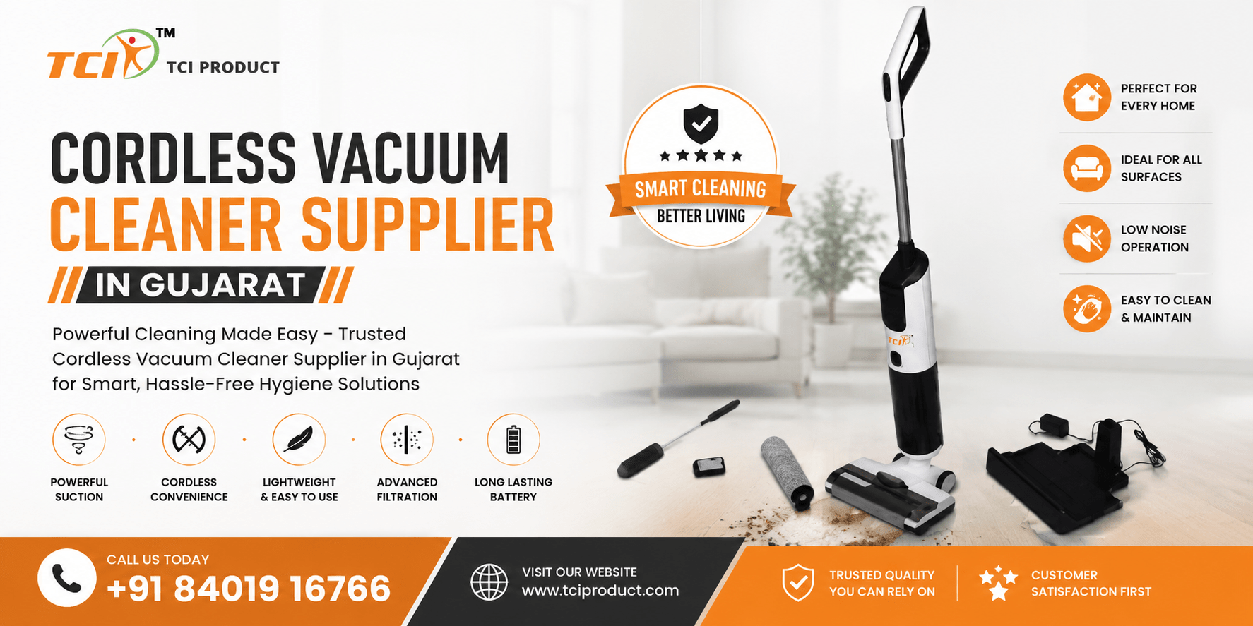 Cordless Vacuum Cleaner Supplier in Gujarat 