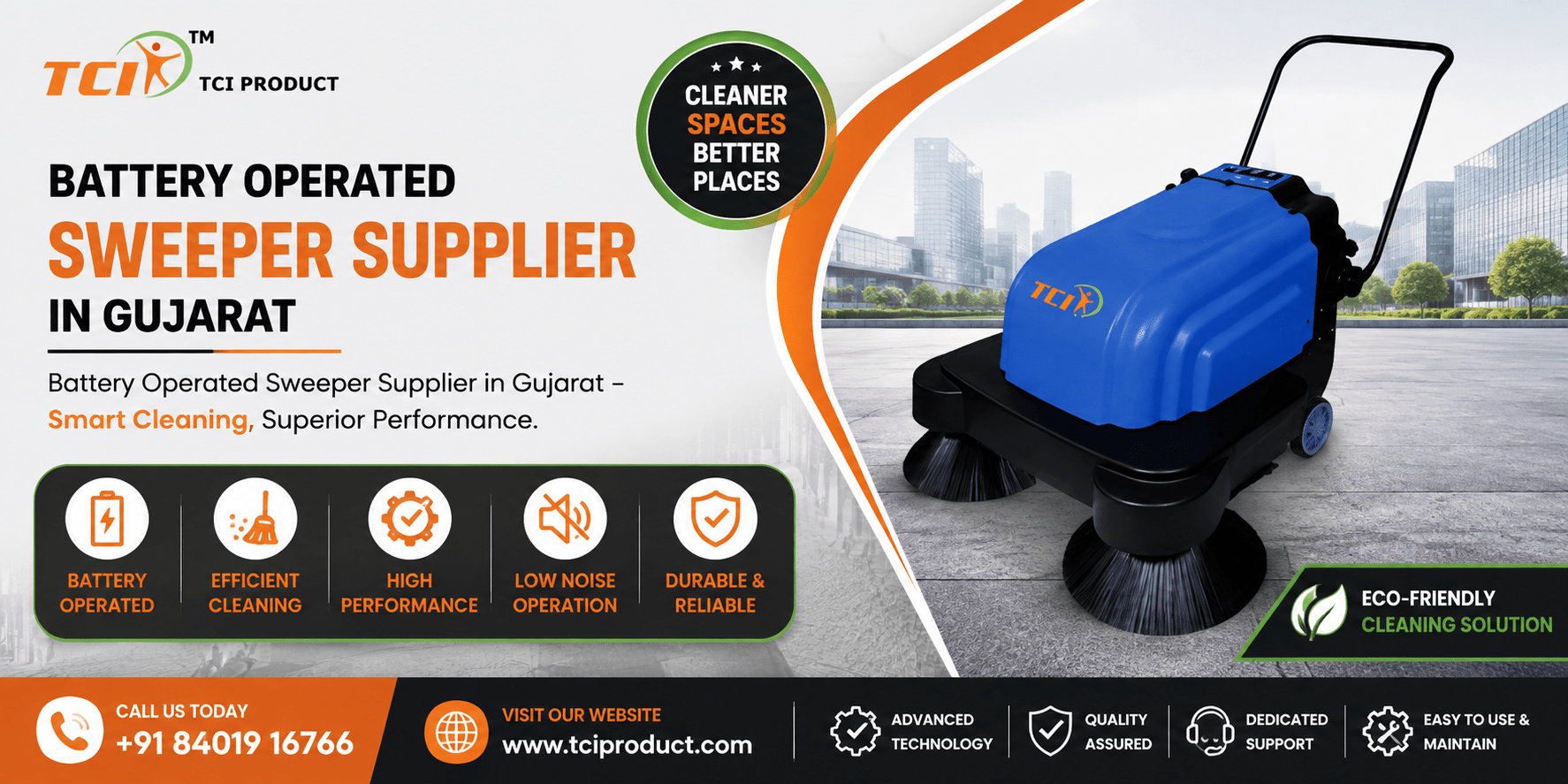 Battery Operated Sweeper Supplier in Gujarat
